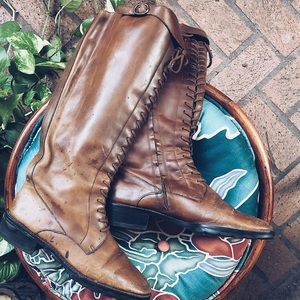 Unisa Made in Brazil Lace Up Riding Boots
